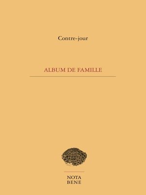 cover image of Album de famille